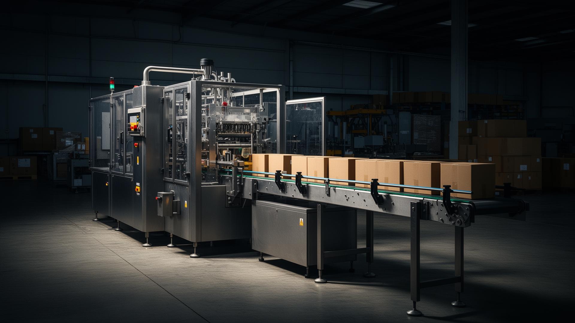 Incartonatrice automatica usata in magazzino